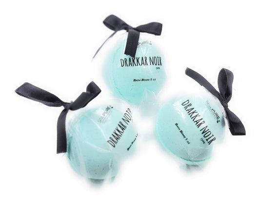 Spa Pure DRAKKAR Noir Type - Bath Bombs 3 XL Fizzies, Handmade in The USA with Shea, Mango and Cocoa Butter, Ultra Moisturizing, Great for Dry Skin Beauty and Personal Care Spa Pure