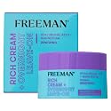 Freeman Rich Cream + Overnight Leave-On, Moisturizing Face Mask, Facial Mask For Dry Skin, Face Cream Infused With Magnesium & Hyaluronic Acid
