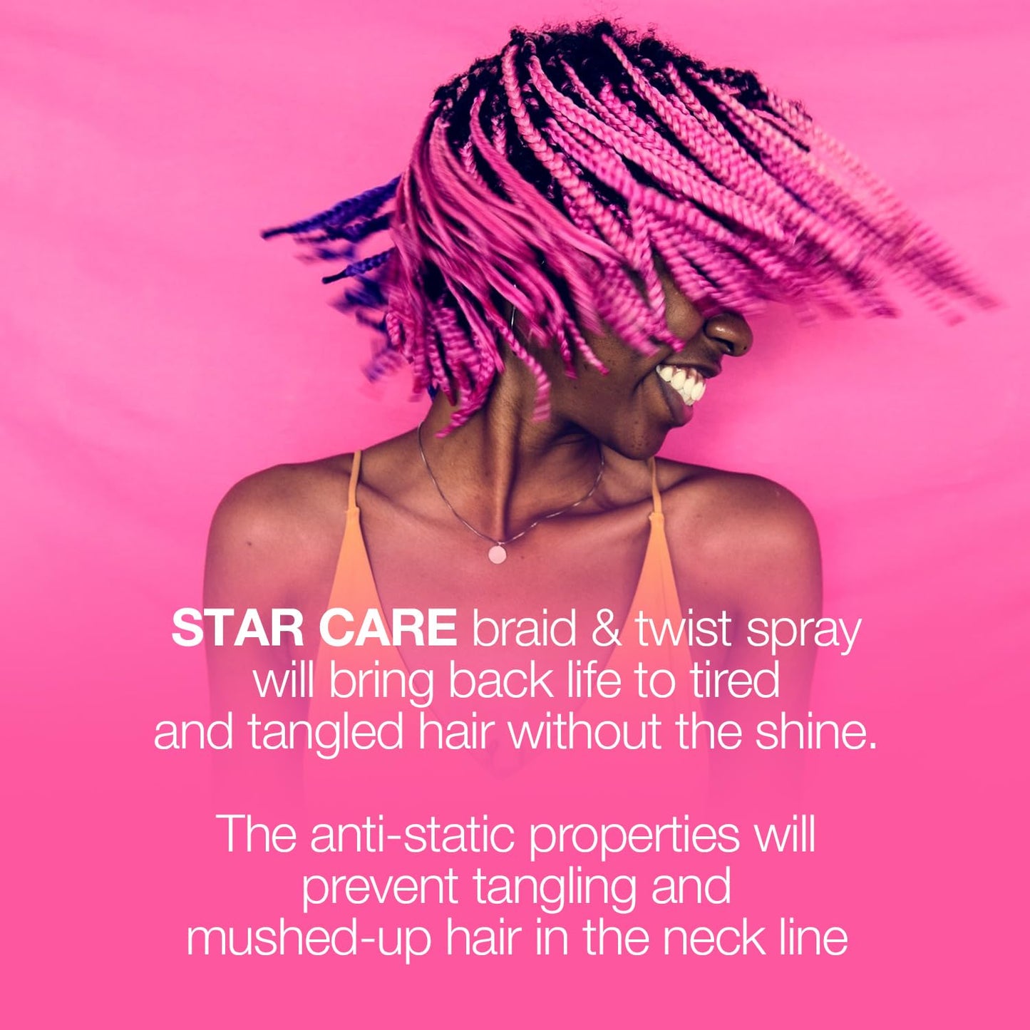Star Care Brazilian Remi 24 Hour Hold Anti-Static Detangler Spray (Braid & Twist Spray)