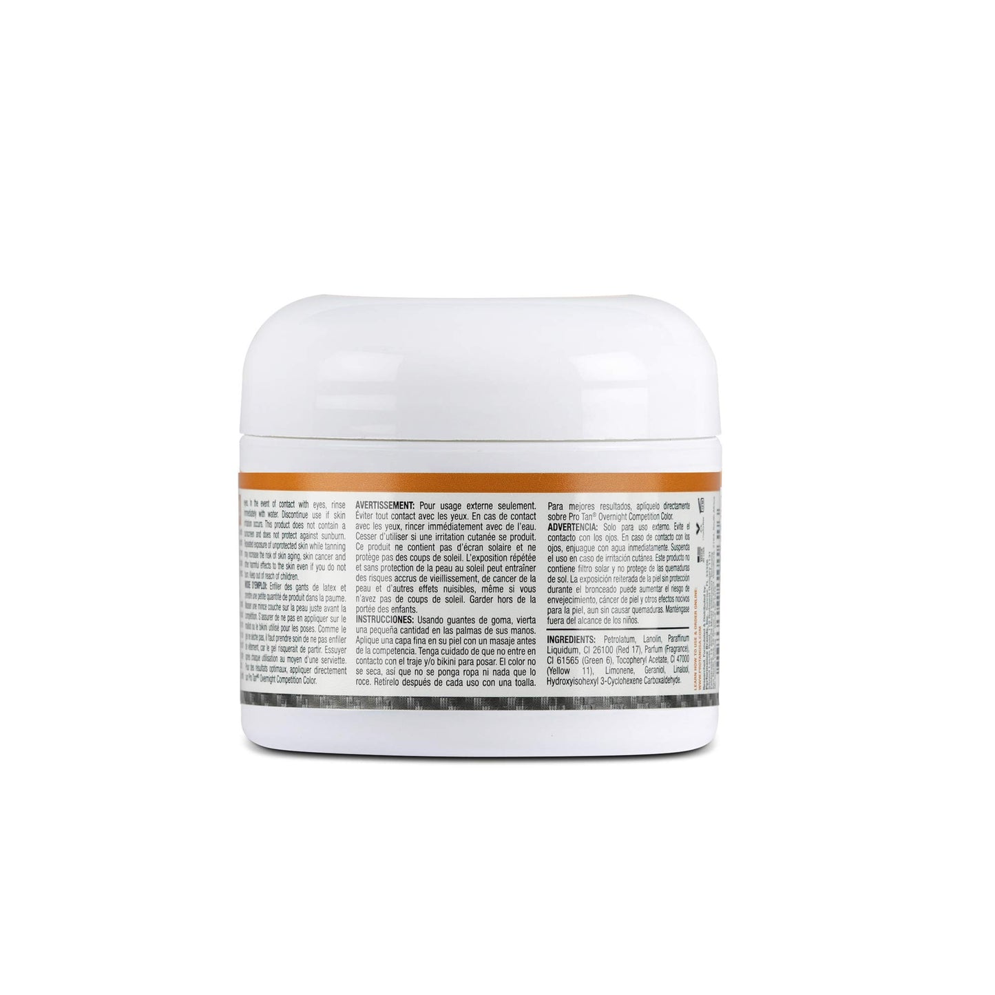 Pro Tan, Quick Bronze, Top Coat Sheen, Dark Brown Posing Gel, Instant Color, Streak Free, Dries Quickly, Water Resistant, 2 oz.
