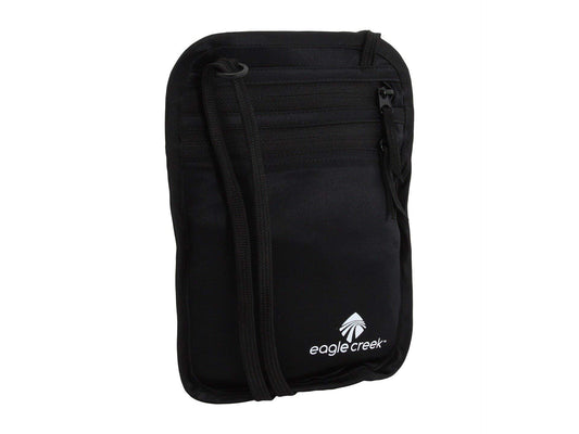 eagle creek TRAVEL GEAR Women's Undercover Silk Neck Wallet, Black, One Size