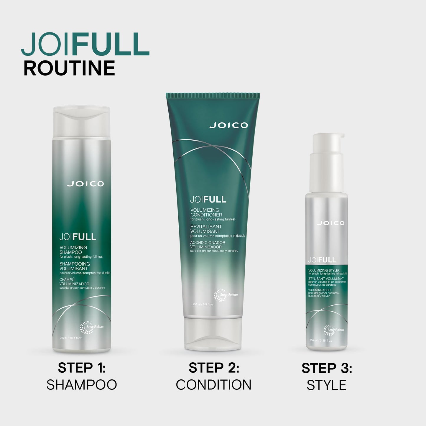 JoiFULL Volumizing Conditioner | For Fine, Thin Hair | Add Instant Body | Long-Lasting Fullness | For Thicker Bouncier Hair | Boost Shine | With Lotus
