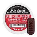 Mia Secret Professional Nail System UV/LED Gel Paint - 5 grams (Red Dress) Beauty & Personal Care Mia Secret