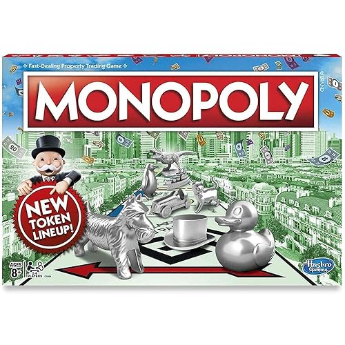 Monopoly Game, Family Board Game for 2 to 6 Players, Monopoly Board Game for Kids Ages 8 and Up, Includes Fan Vote Community Chest Cards