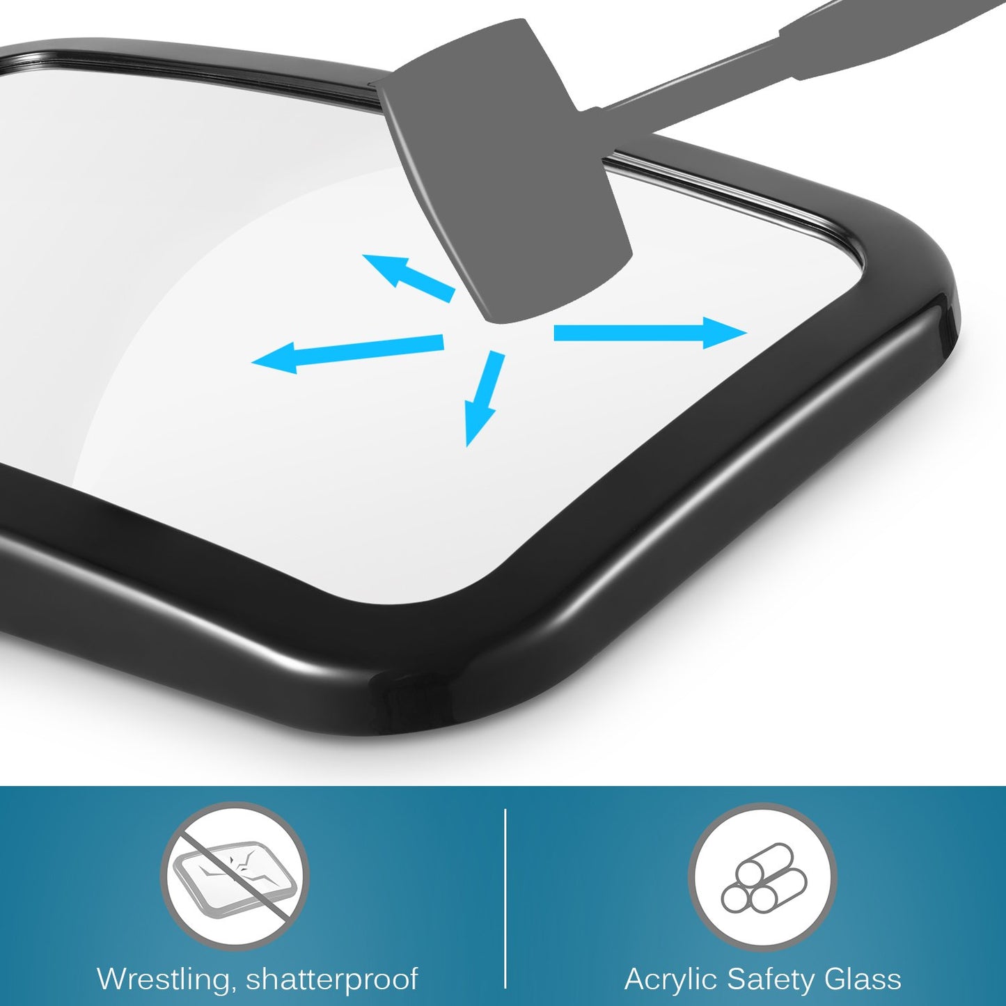 Baby Car Mirror, DARVIQS Car Seat Mirror, Safely Monitor Infant Child in Rear Facing Cars Seat, Wide View Shatterproof Adjustable Acrylic 360°for…