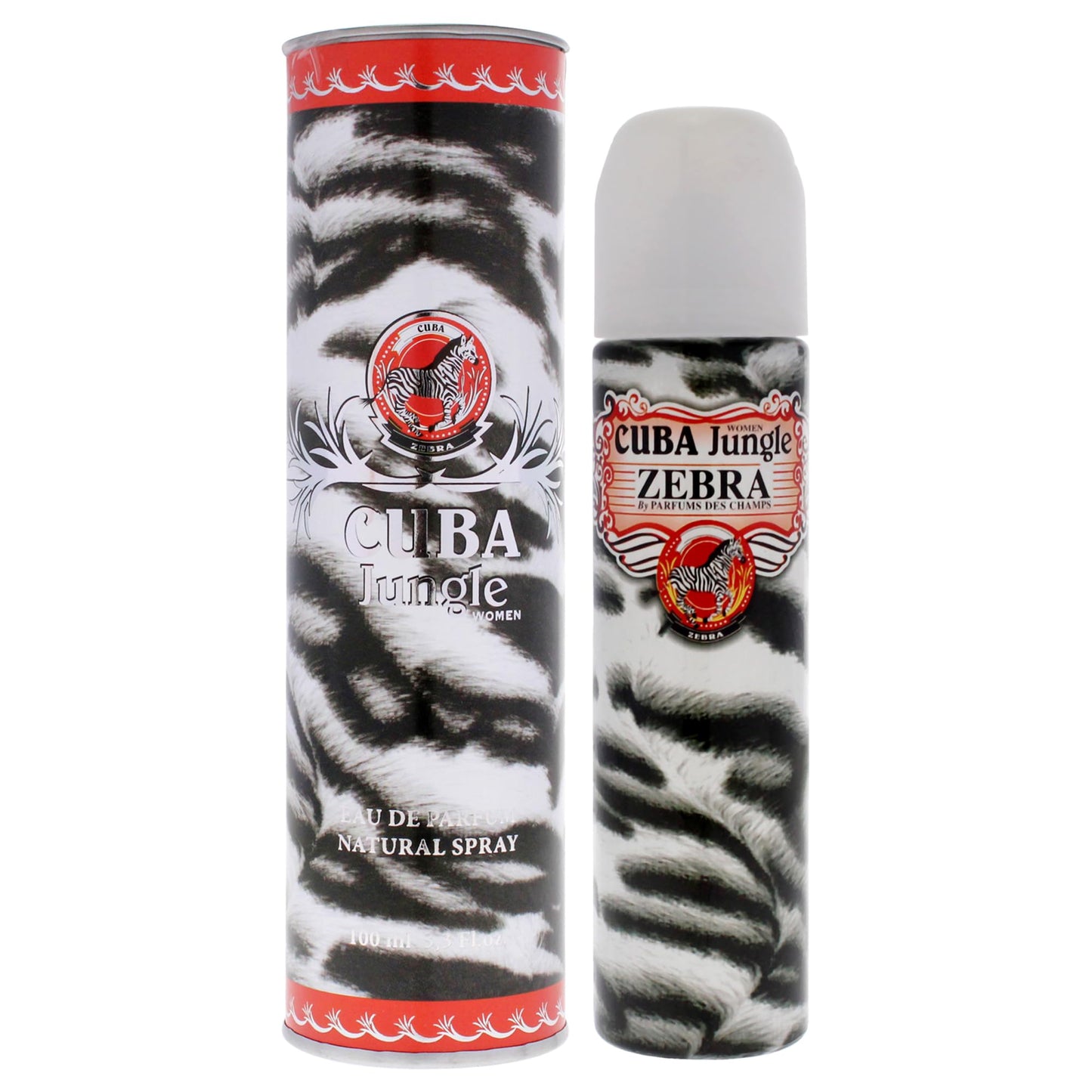 Cuba Jungle Zebra By Champs For Women. Eau De Parfum Spray 3.3 Oz.