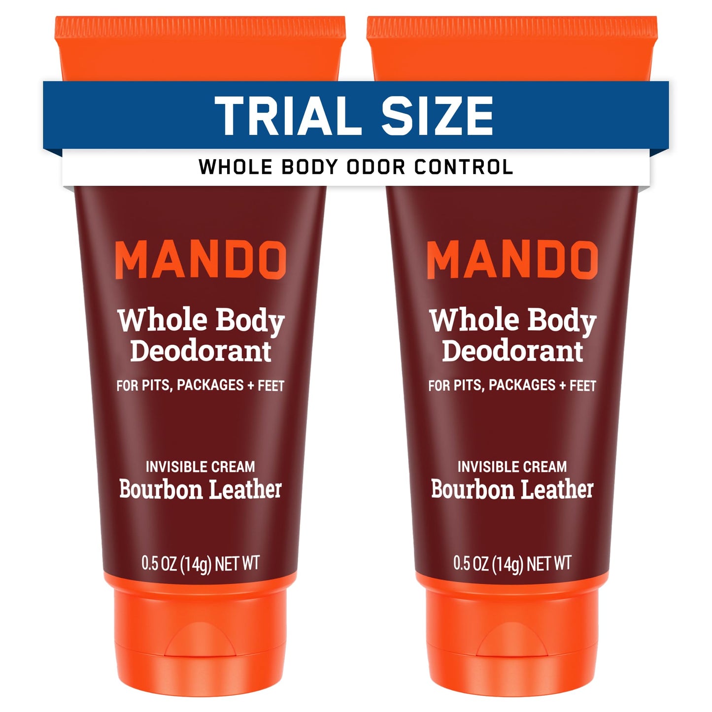 Mando Whole Body Deodorant For Men - Invisible Cream - 72 Hour Odor Control - Aluminum Free, Baking Soda Free, Skin Safe - 3 ounce (Pack of 2) - Mt Beauty and Personal Care Mando