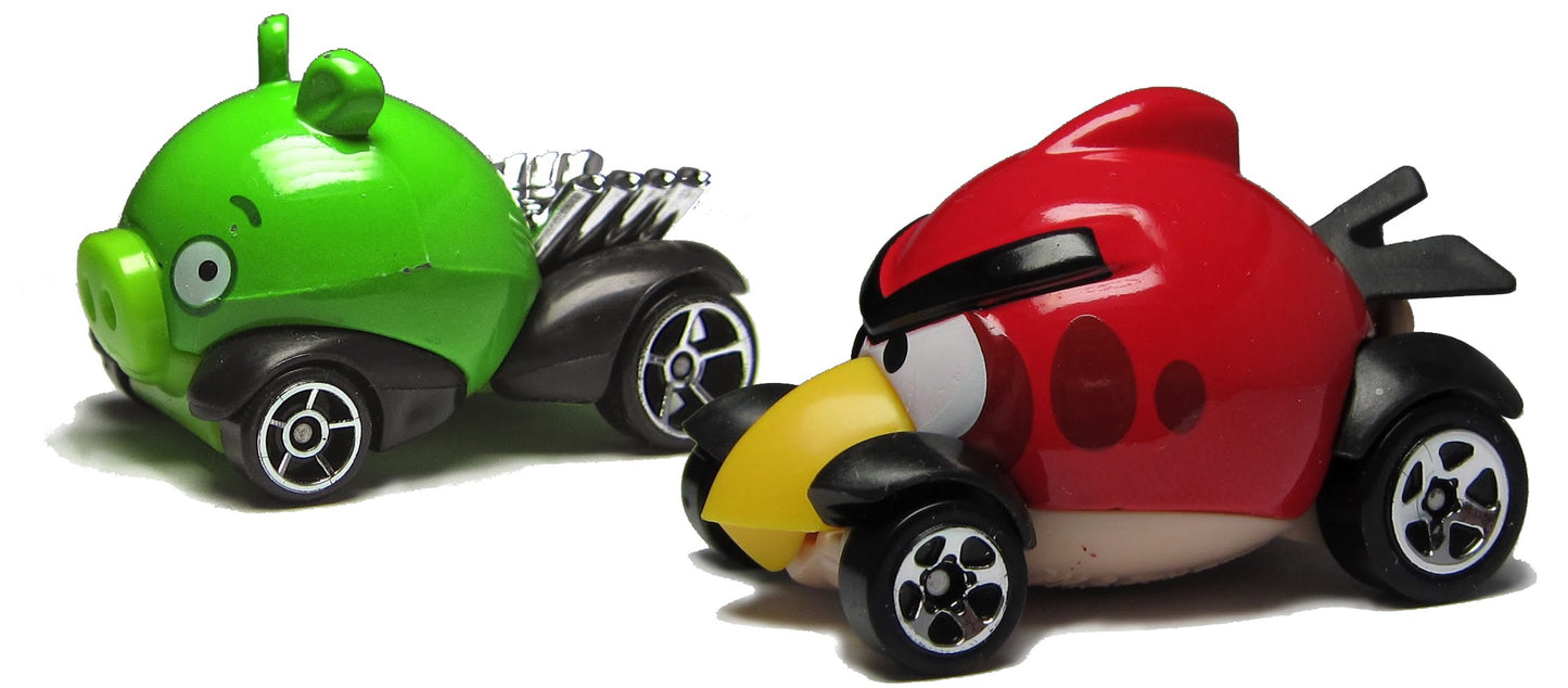 2014 Hot Wheels - Angry Birds - RED BIRD & MINION PIG (SET OF 2)