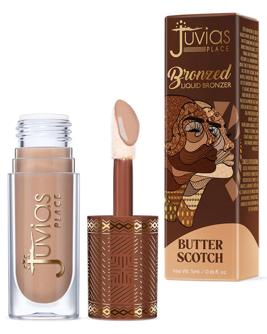 Juvia’s Place Bronzed Liquid Bronzer - Butterscotch - Liquid Bronzer for Face with Silky Blendable Texture - Buildable Coverage for Natural Contour