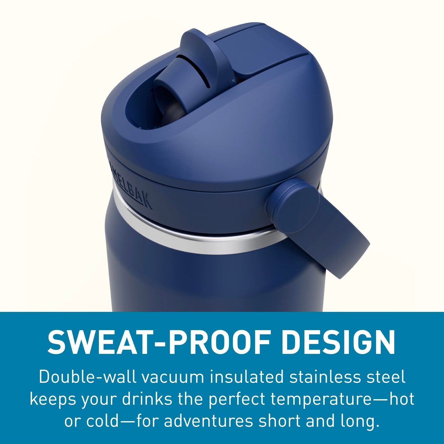 CamelBak Thrive Flip Straw Insulated Stainless Steel Water Bottle Navy, 25oz