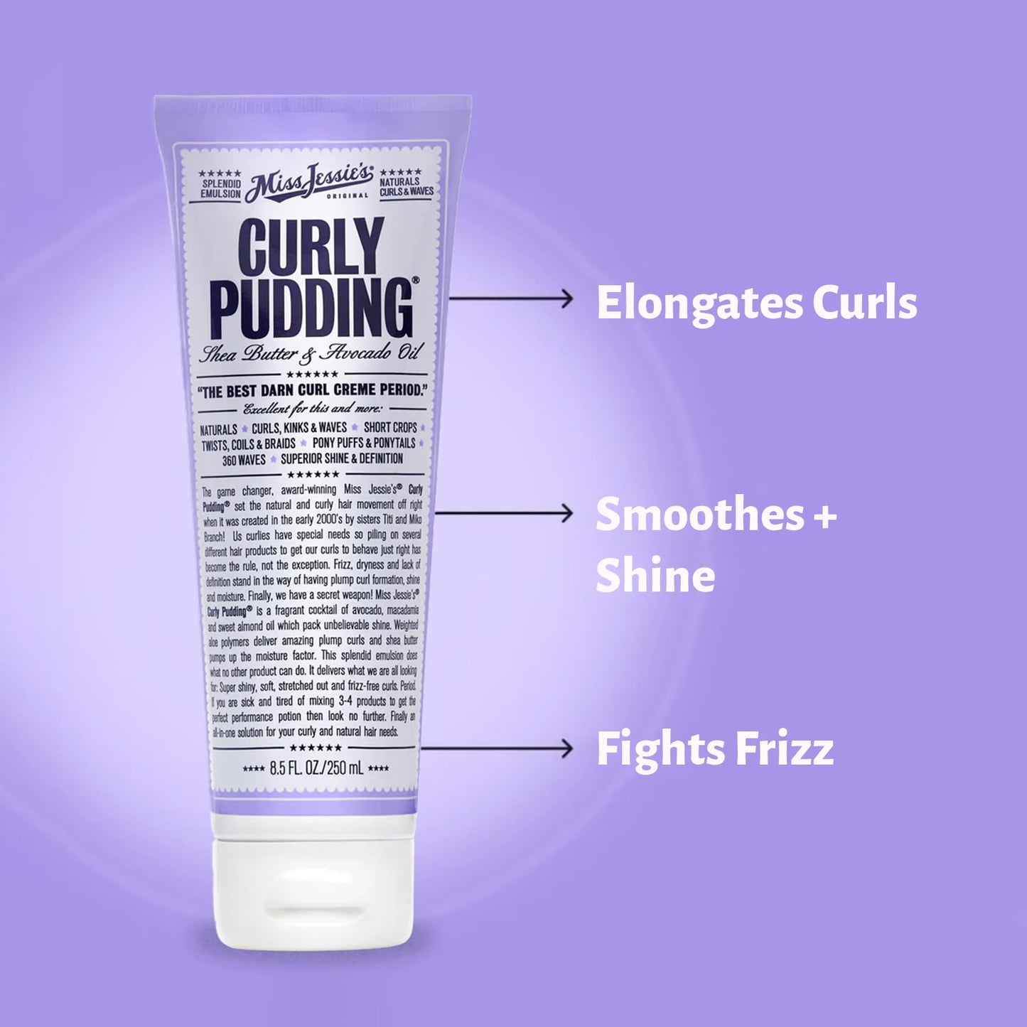 Curly Pudding by Miss Jessies for Unisex - 8.5 oz Cream