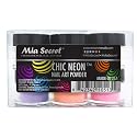 Mia Secret Chic Neon Collection Nail Art Acrylic Powder, (Set of 6 Color) Beauty & Personal Care Mia Secret