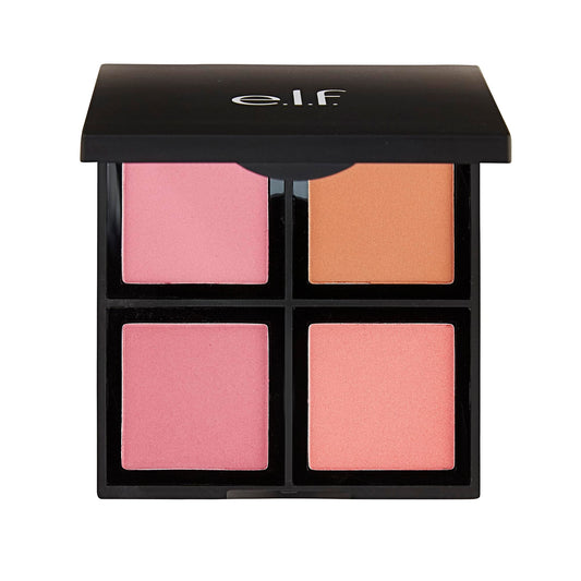 e.l.f. Cosmetics Powder Blush Palette, Four Blush Shades for Beautiful, Long-Lasting Pigment, Light Beauty & Personal Care e.l.f.