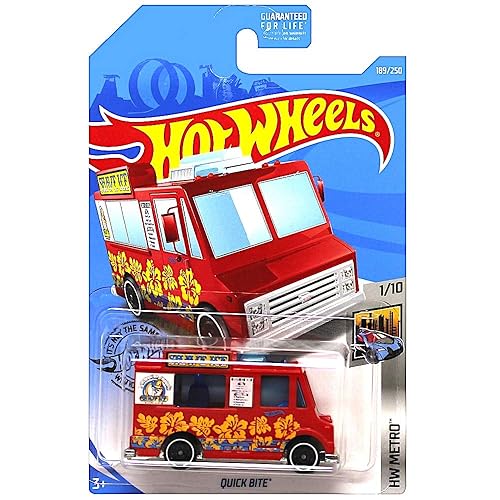 Hot Wheels 2019 HW Metro Quick Bite (Food Truck) 189/250, Red