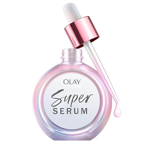 Olay Super Serum - Niacinamide, Vitamin C & E, Collagen Peptide, AHA - 5-in-1 Skin Care Benefits for Face - Healthy Glow, Brightening, Hydrating