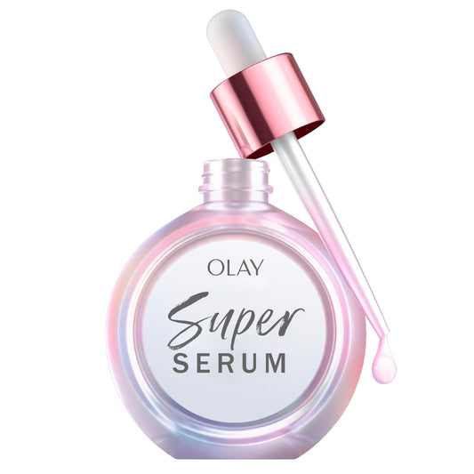 Olay Super Serum - Niacinamide, Vitamin C & E, Collagen Peptide, AHA - 5-in-1 Skin Care Benefits for Face - Healthy Glow, Brightening, Hydrating