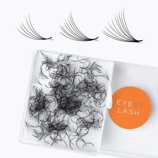 Eyesy Lash 500 Promade Fans - Volume Premade Lash Fans for Eyelash Extensions Pointy Base Handmade Loose Pre Made Eyelashes Middle Stem Soft Beauty and Personal Care Eyesy Lash Default Title