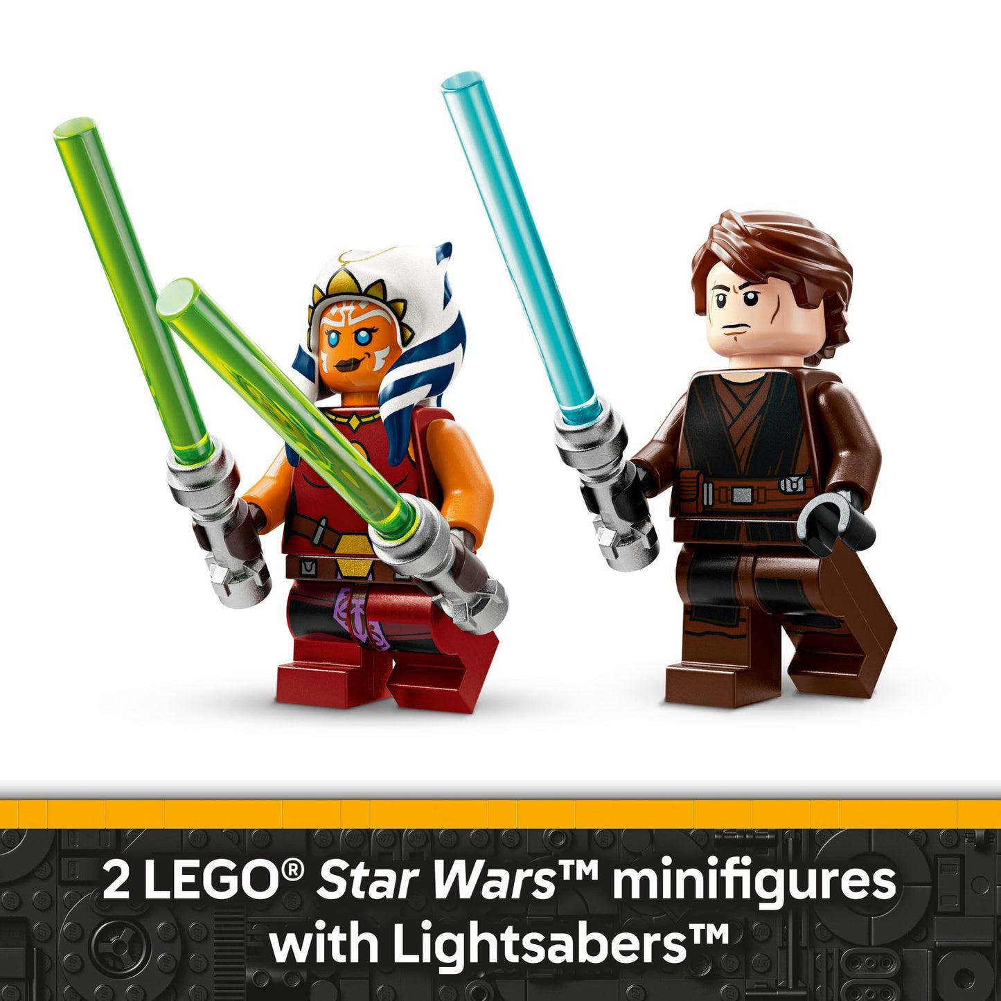 LEGO Star Wars Ahsoka’s Jedi Interceptor 75401, Clone Wars Spaceship Building Toy for Kids Ages 8+, Fun Star Wars Gift for Boys & Girls
