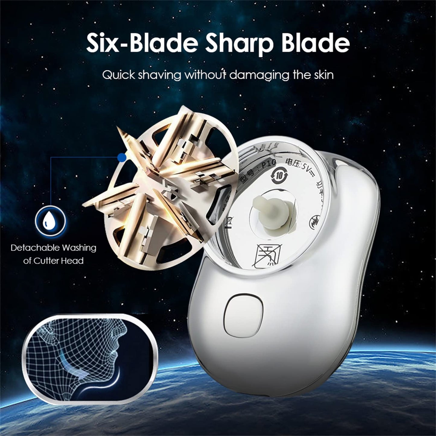 GYLCTOM Mini Shaver Portable Electric Shaver, 2023 New Pocket Shave, Magic USB Razor For Men, Rechargeable Travel Razors Men Shaving Face (Green) Beauty and Personal Care GYLCTOM