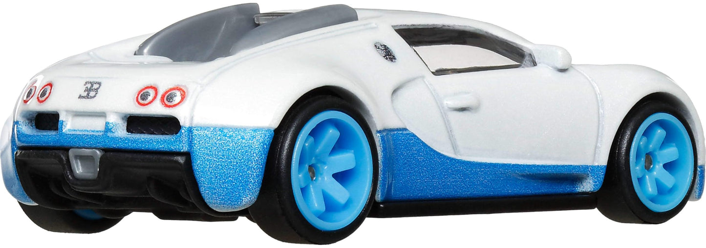 Hot Wheels Premium Car Culture Hammer Drop 1:64 Scale Die-Cast Bugatti Veyron Vehicle with Real Riders Tires & Metal/Metal Body & Chassis