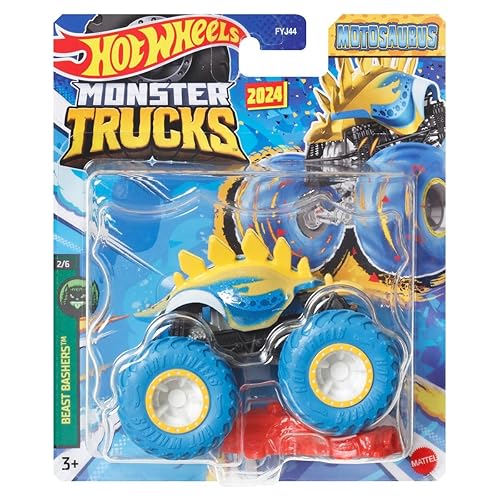 Hot Wheels Monster Trucks Motosaurus (Yellow/Blue)