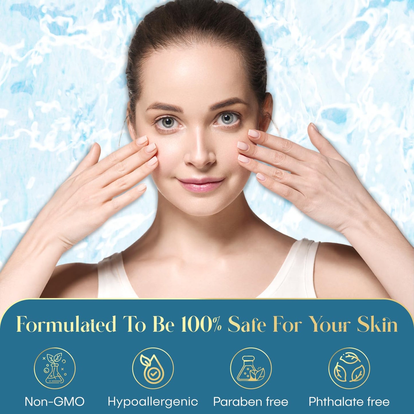 Skin Ceremony Hyaluronic Acid & Collagen Wrinkle Reducing Serum - Deep Hydration, Plumps & Smooths Skin - Dermatologist Tested, Clean Beauty, Korean