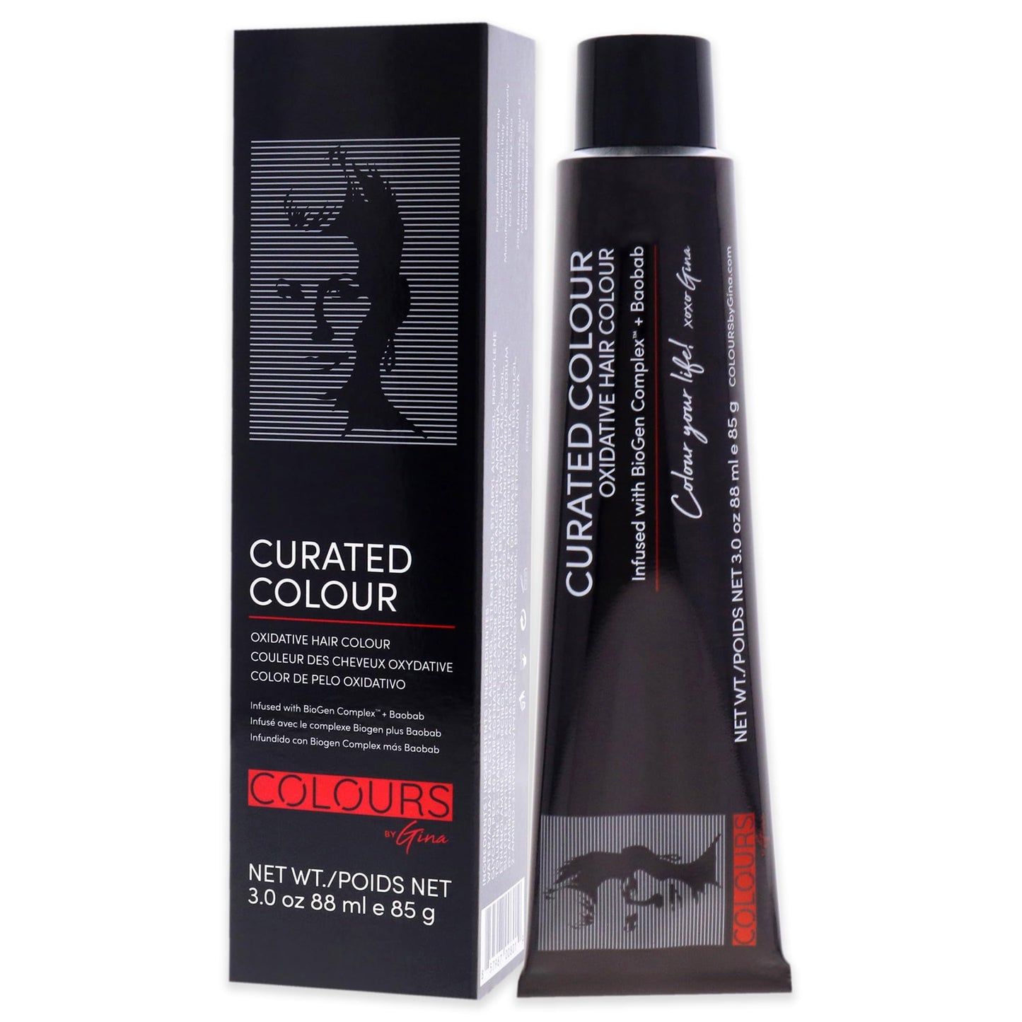 Colours By Gina Curated Colour - 5.77-5W Light Warm Brown by Colours By Gina for Unisex - 3 oz Hair Color