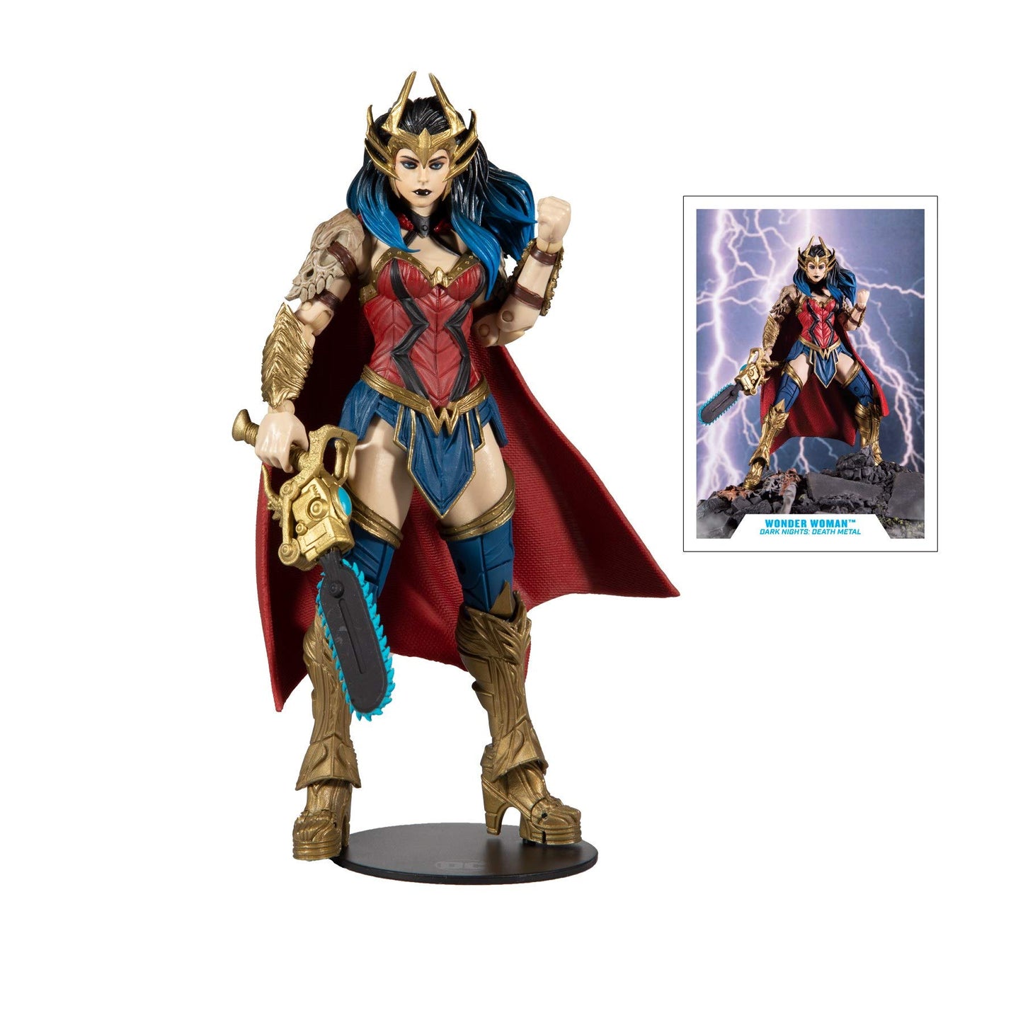 McFarlane Toys - DC Multiverse Dark Nights: Death Metal Wonder Woman 7" Action Figure with Build-A ‘Darkfather’ Parts and Accessories