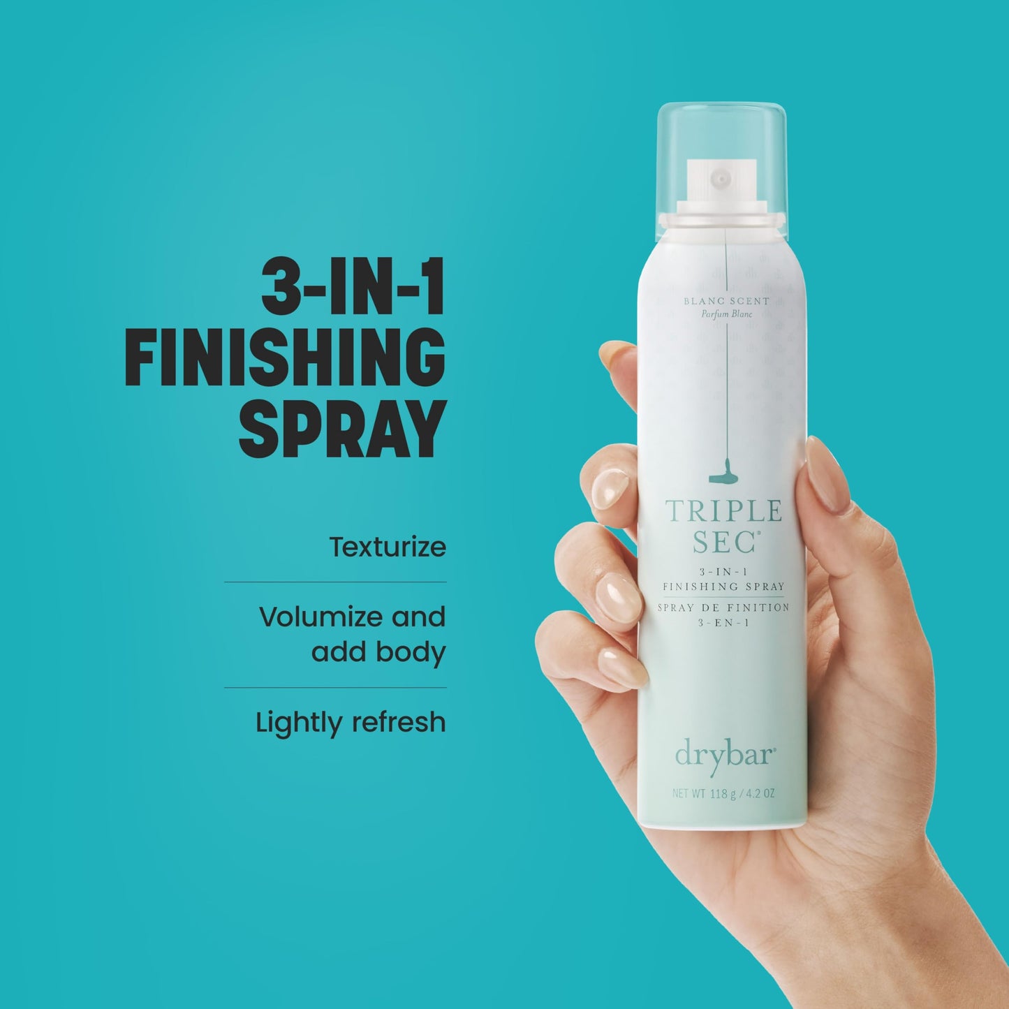 Drybar Triple Sec 3-in-1 Coconut Colada Finishing Spray | Instant Volume and Texture Refresher (4.2 oz)