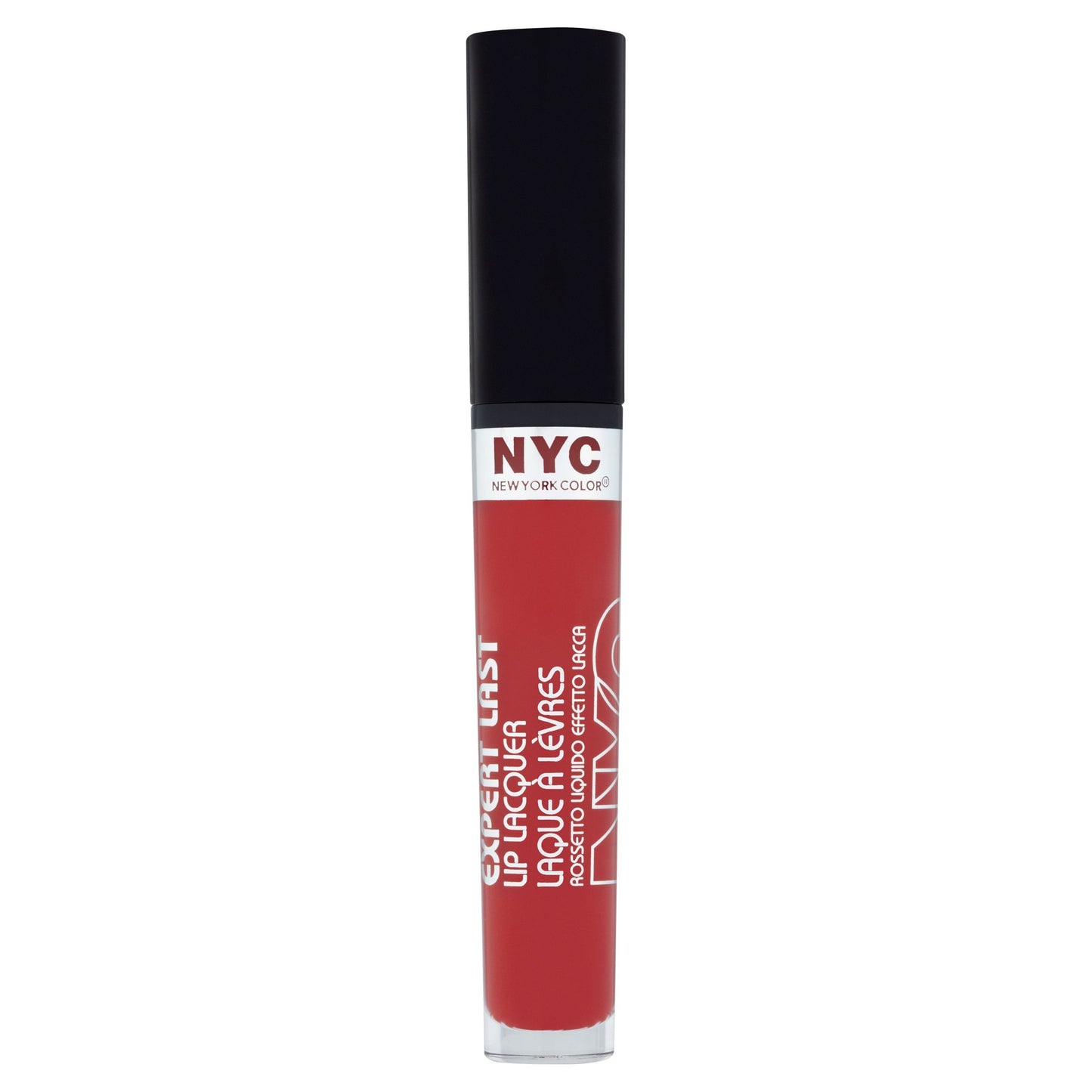 N.Y.C. New York Color Expert Last Lip Lacquer, Rockaway Ruby, 0.15 Fluid Ounce