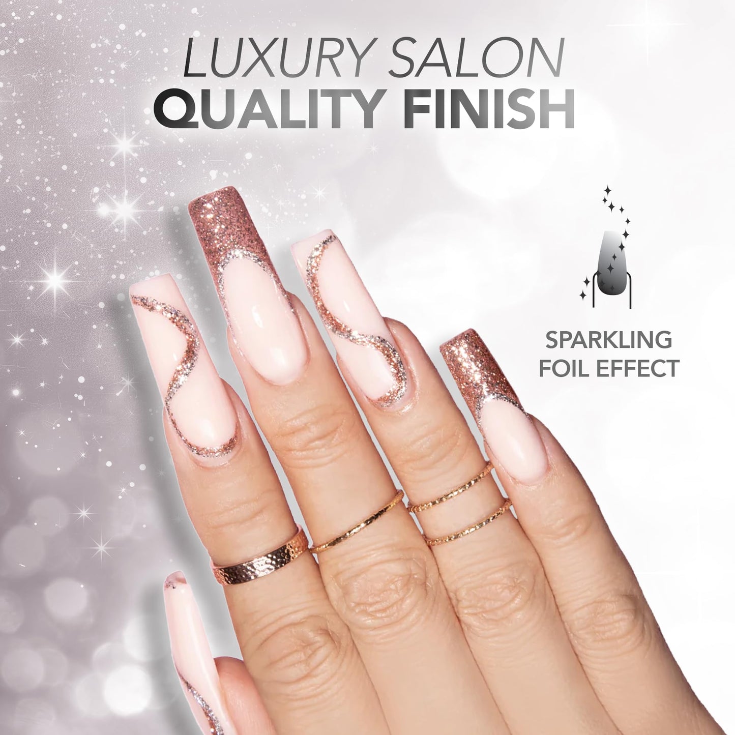 KIARA SKY LED UV Soak Off Platinum Gel FX (Paradise - One Coat Foil Glitter) Beauty & Personal Care KIARA SKY