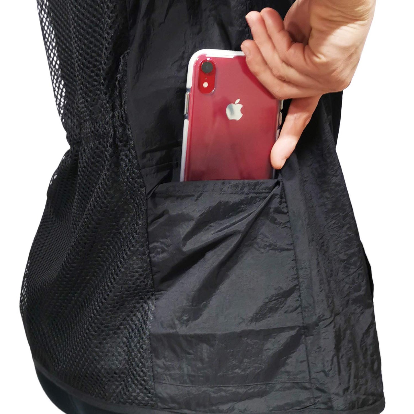 CHARLENE Ivy Short Sleeves Jacket, Mesh Back Hair Water Repellent - Taffeta, Lace, and Mesh Details - Zipper Closure - Machine Washable - Stylish
