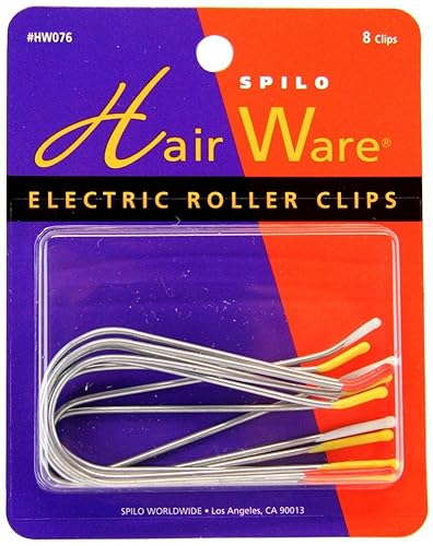 Spilo: Spilo Professional Electric Roller Clips, 8 counts