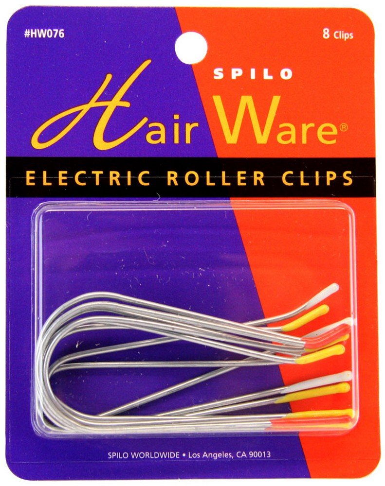 Spilo: Spilo Professional Electric Roller Clips, 8 counts