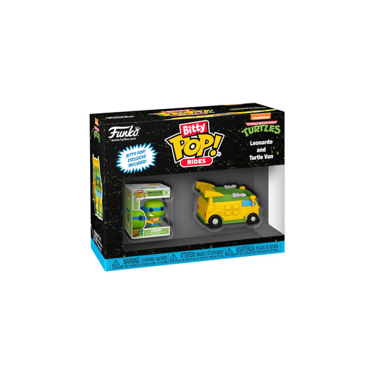 Funko Pop Bitty Ride: Teenage Mutant Ninja Turtles - Leonardo with Van - TMNT Retro/Classic - Collectable Vinyl Figure - Gift Idea - Official…