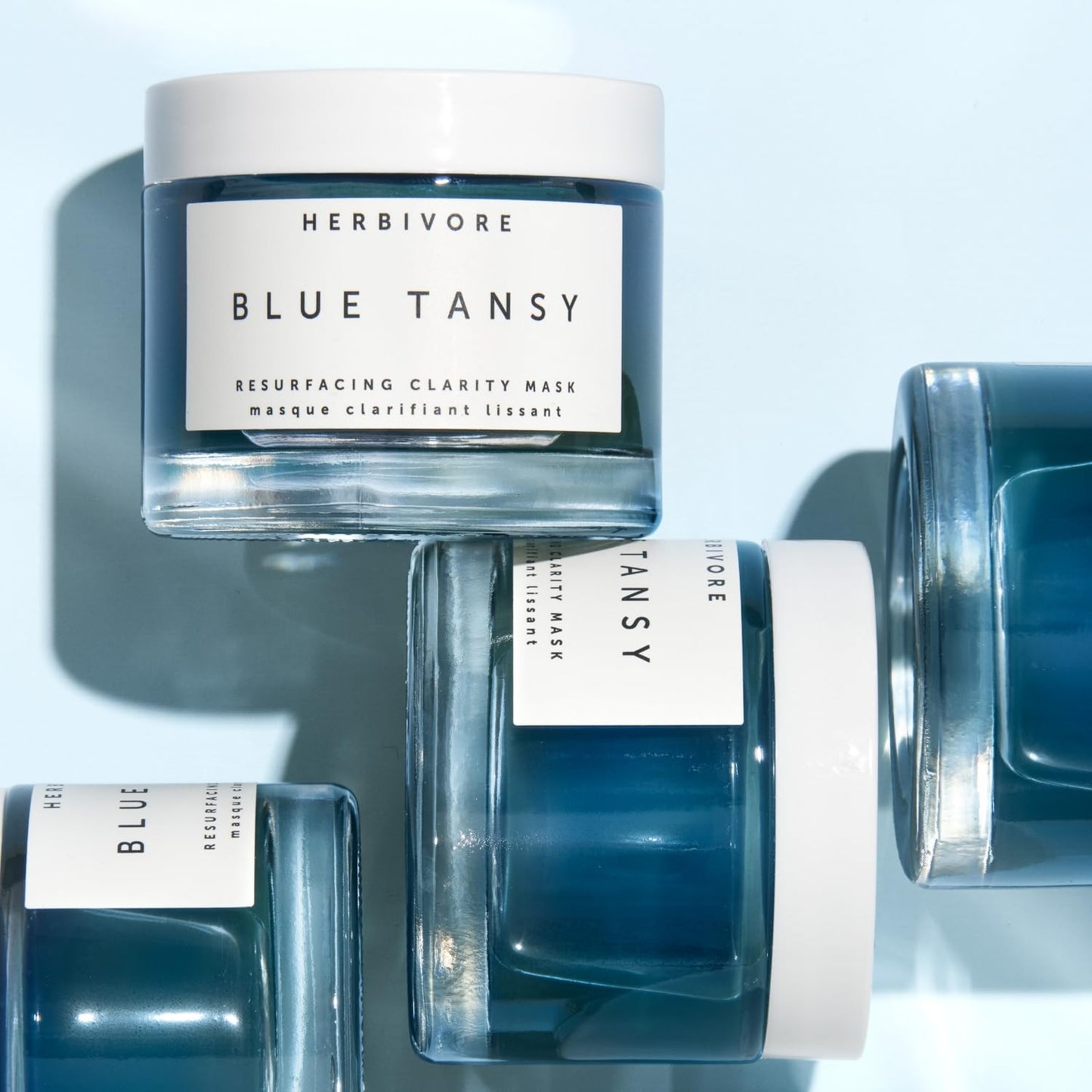 HERBIVORE Blue Tansy Resurfacing Clarity Mask | Acne Clarifying Face Mask Reduces Redness & Refines Pores | for Oily Skin, Vegan, 60 mL / 2.02 oz