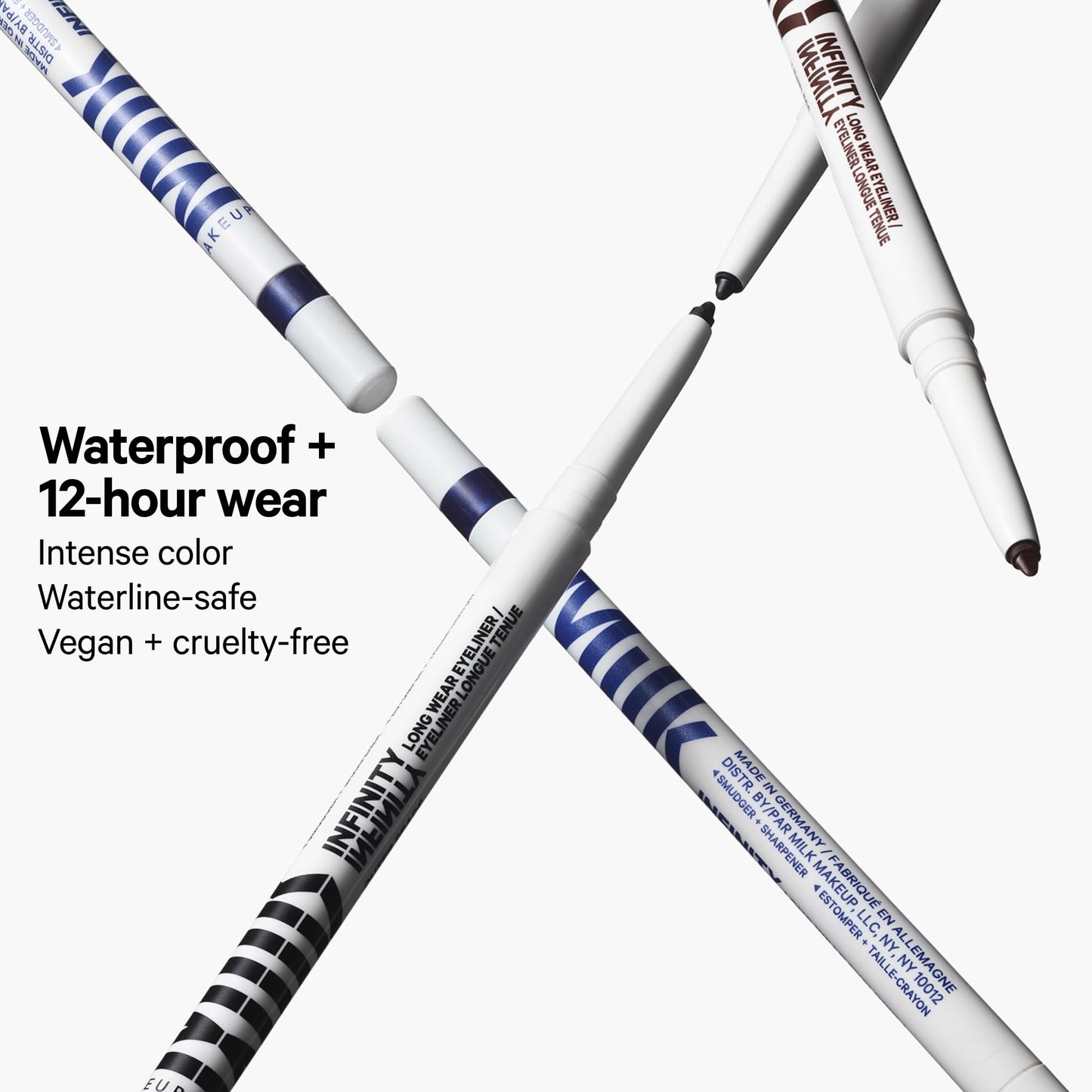Milk Makeup Infinity Long Wear Eyeliner, Outer Space (Black) - 0.012 fl oz - Twist-Up Design, Built-In Sharpener & Soft Blender Tip - Up to 12-Hour