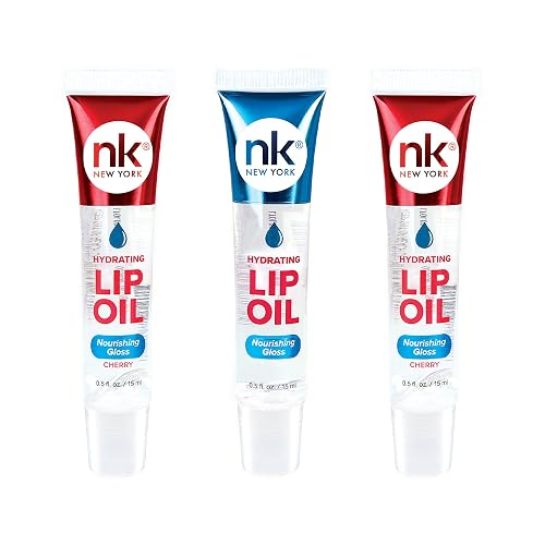 Nicka K Hydrating Lip Oil Nourishing Glass (GLOSS-CHERRY2PK)