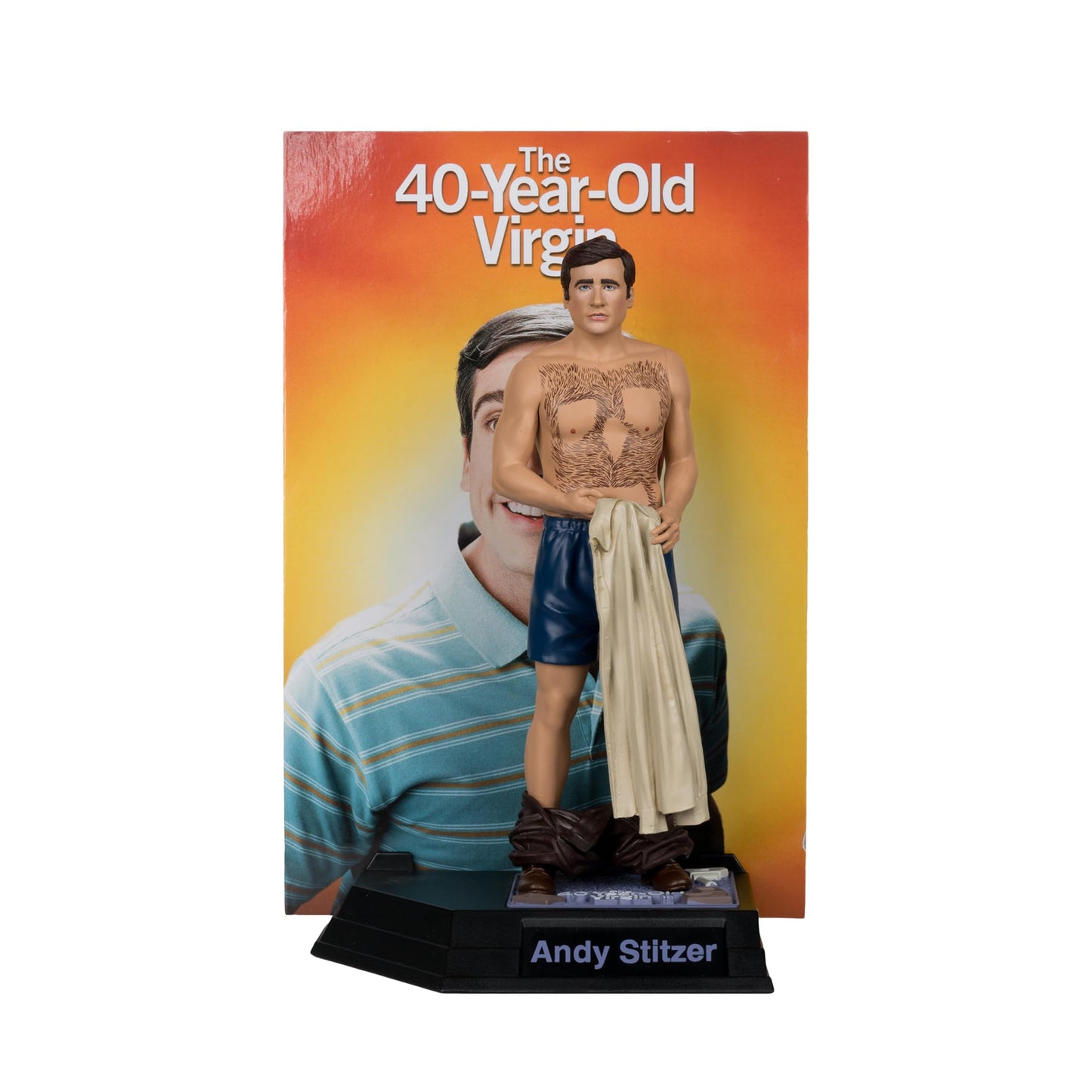 McFarlane Toys - Movie Maniac Andy Stitzer (The 40-Year-Old Virgin) 6in Posed Figure