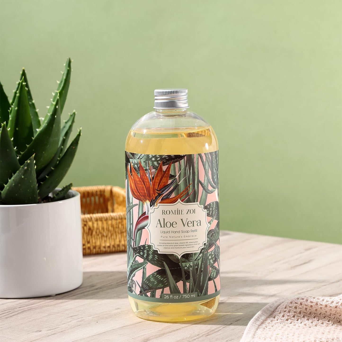 ROMIIE ZOI Liquid Hand Soap Refill, Rain Water, Gentle & Moisturizing Formula, 750 ML/ 26 FL OZ Beauty and Personal Care ROMIIE ZOI