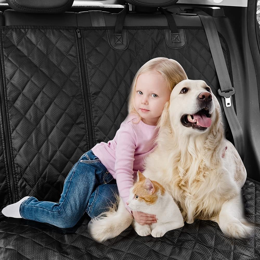 ANOSOSPECIAL Dog Car Seat Cover – Non-Slip, Waterproof Back Seat Protector, Fur-Resistant, Durable, Universal Fit for Cars, SUVs & Vans
