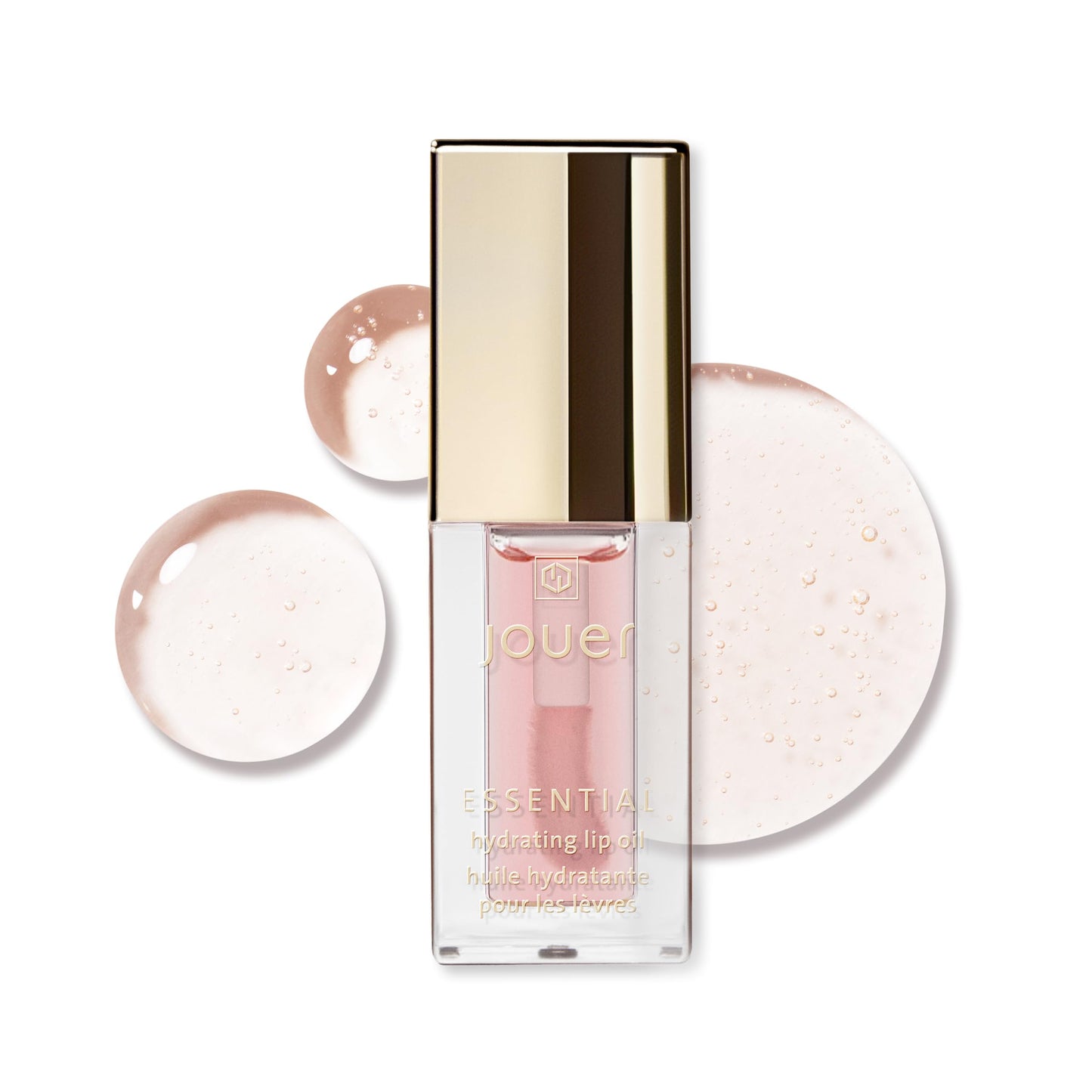 Jouer Essential Hydrating Lip Oil - Natural Shine - 99% Plant-Derived Ingredients - Fragrance Free - Non-Sticky - Nourishes Dry Lips - Paraben, Gluten