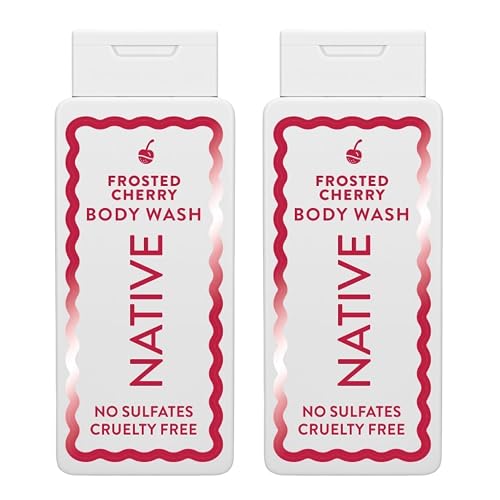 Native Limited Edition Frosted Cherry Body Wash Holiday Set, Sulfate-Free, Cruelty-Free, 18 fl oz, 2-Pack Beauty & Personal Care Native