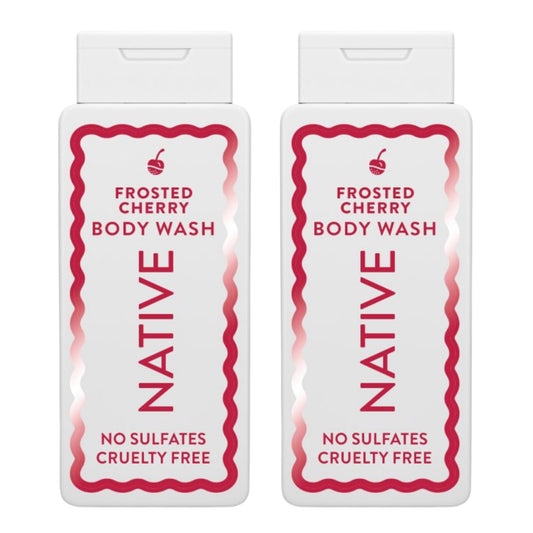 Native Limited Edition Frosted Cherry Body Wash Holiday Set, Sulfate-Free, Cruelty-Free, 18 fl oz, 2-Pack Beauty & Personal Care Native
