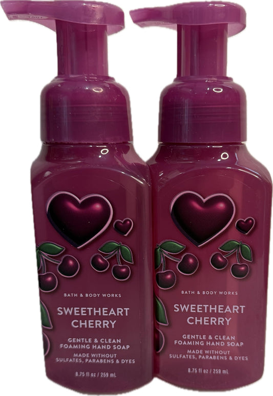 Bath and Body Works Sweetheart Cherry Gentle Foaming Hand Soap Pack of 2 Beauty & Personal Care Bath & Body Works