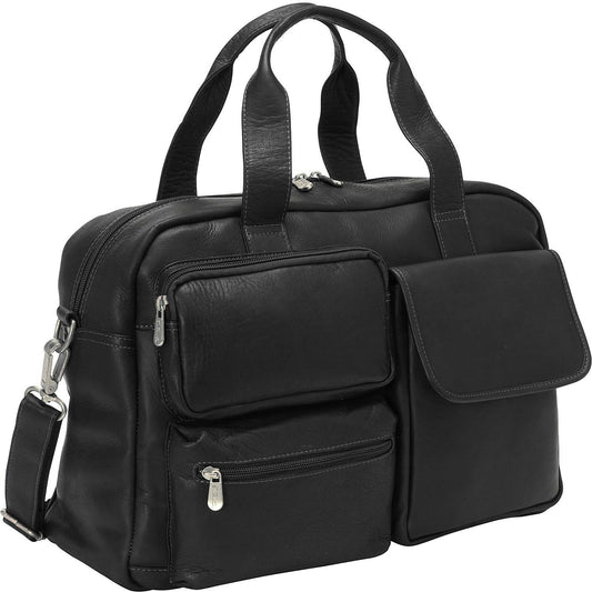 Piel Leather Multi-Pocket Carry-on, Black, One Size