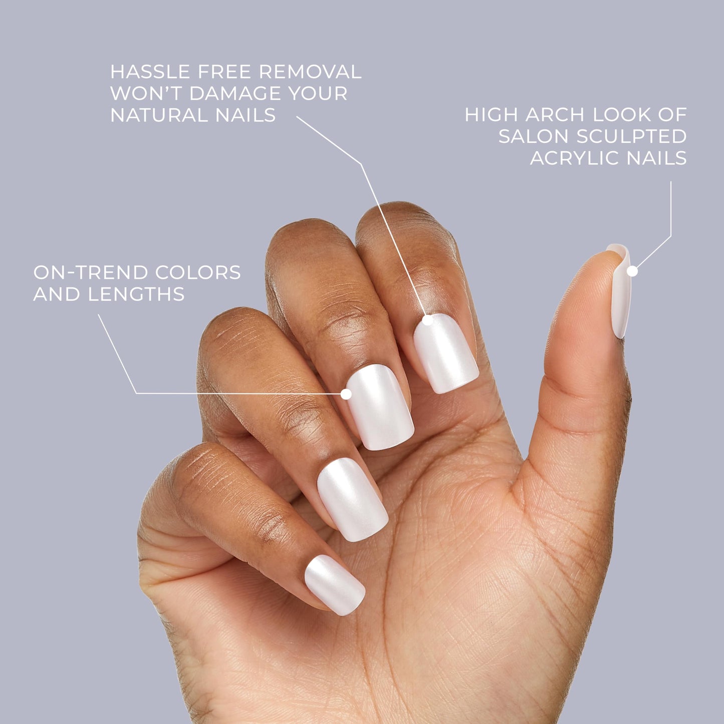 KISS Gel Fantasy Press On Nails, Nail glue included, 'Bookworm', Off White, Short Lenth, Almond Shape, Includes 28 Nails, 2g Glue, 1 Manicure Stick, 1 Beauty & Personal Care KISS