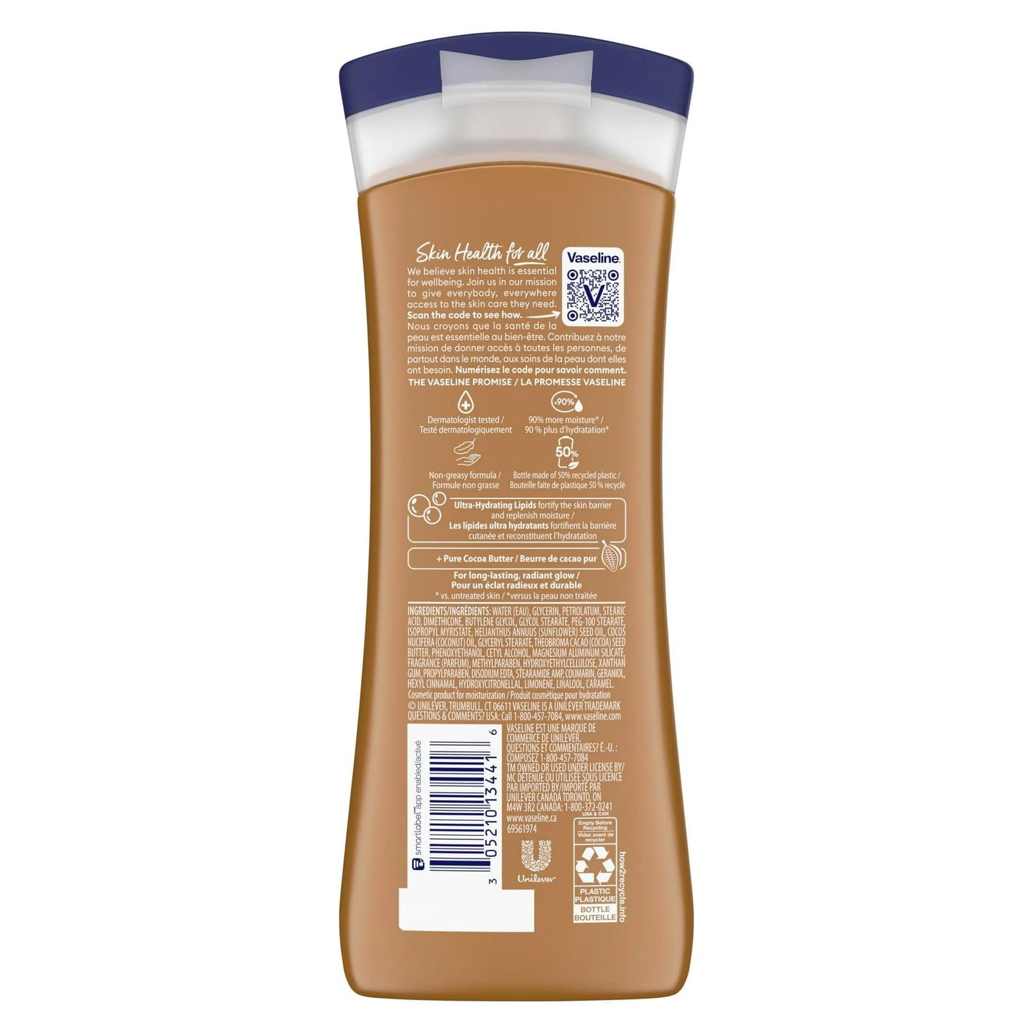 Vaseline Cocoa Butter Deep Conditioning Body Lotion 10 oz (Pack of 4)
