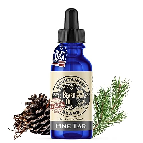 Mountaineer Brand Natural Beard Oil with Pine Tar Scent | Made in West Virgina | Hydrates, Moisturises, Softens & Conditions for Beard Growth | Treats