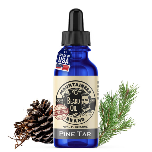 Mountaineer Brand Natural Beard Oil with Pine Tar Scent | Made in West Virgina | Hydrates, Moisturises, Softens & Conditions for Beard Growth | Treats